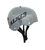Alk13 Casque Helmet H2O Plus pour Skate BMX Rollers. Gris noir - (49-52 cm)