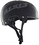 Alk13 Casque pour Skate BMX Rollers et autres Krypton Black Grey Glossy L/XL