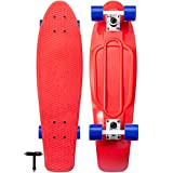 ARROW BOARD - Mini Cruiser Skateboard complète KMX 27 Pouces pour Adolescents, Adultes, Adolescents, garçons, Filles Skateboard, Nickel Penny Board ...