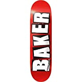Baker Plateau Skate Brand Logo White 7.56 x 31.25