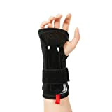 Bodyprox 1 paire de protège-poignets pour snowboard, skateboard et roller, protection sportive (taille M) Noir