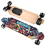 Caroma Skateboard électrique pour Adulte 37" - Double Moteur - Longboard avec Vitesse maximale de 20 MPH - Portée de ...