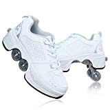 Chaussures À Skates avec Roues Baskets Mode Coloré Chaussures À roulettes Sneakers Roller pour Garçon Fille