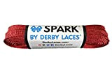 Derby Laces Red Spark Shoelace pour chaussures, patins, bottes, rollers, derby, hockey et patins à glace (152 cm)