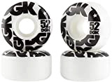 DGK Street Formula Roues Skate 4-Pack (53mm - Blanc/Noir)