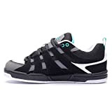 DVS Men's Primo Black Charcoal Turquoise Low Top Sneaker Shoes 9