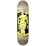 Emillion Skateboard Thunder, taille : 8,25, couleurs : jaune fluo