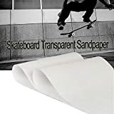 Épaissir PVC papier glacé anti-dérapant de skateboard long board Grip Tape long board papier glacé de sable transparent planche à ...