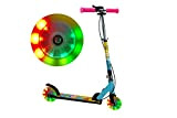 FA Sports - Velotouro Trottinette pour garçons et filles, à roues à LED lumineuses, hauteur réglable, freins et système de ...