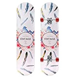 fgg Skateboard, 31"x 8" Standard Skate Boards Girls Boys Débutant, 8 Couches Canadia Canadia Canadian Maple Double Coup de Pied ...