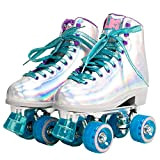 Flamingueo Patin a Roulette Fille - Patin a Roulette Femme, Roller Enfant Fille, Roller Femme, Roller Quad, Roller Fille, 4 ...