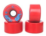 Glutier Longboard Wheels Ruedas de Longboard. 65 x 36mm 80a / Red