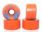 Glutier Longboard Wheels Ruedas de Longboard. 65 x 36mm 83a / Orange