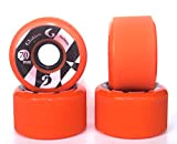 Glutier Longboard Wheels Ruedas de Longboard. 70 x 42mm 86a / Orange