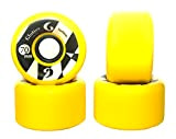 Glutier Wheels Ruedas de Longboard. 70 x 42mm 78a/Yellow