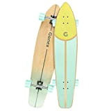 Gonex Longboard Skateboard Cruiser en Bois d'érable pour Adultes Adolescents Débutants, 42 pouces/106 cm 8 Couches Surf Skateboard avec Le ...