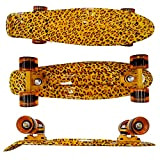 GRTE Skateboard de 27 Pouces Mini Cruiser, Terminez PP Retro Board Transfert Skateboards 4 Roues 4 Roues,B