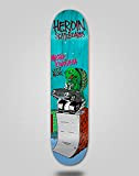 Heroin Monopatin Skate Skateboard Deck Planche Mister Kinoshita Turq 8.38