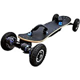 J&Z Skateboard Électrique, Longboard avec Télécommande Alimentation 1650W * 2 Double Drive Extreme Sports Sports Longboard 45Km / H Top ...