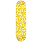 Krooked Flowers Planche de skateboard Jaune 8,5"