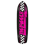 Krooked Planche de skateboard Zig Zagger Og Graphic Recolor Noir/Rose 21,9 cm