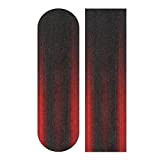 LDIYEU Rouge Noir Grip de Skateboard Bande Grip Antidérapante Auto-adhésif Griptape de Longboard sans Bulles 33"X 9"(1pcs)