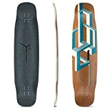 Loaded Boards Basalt Tesseract Bamboo Longboard Skateboard Deck (Dark Blue)