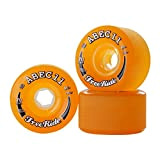 Longboard Wheels ruedas (Set 4) ABEC 11 Freeride 70mm 81a Orange