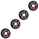 MagiDeal 4 Pièces Roue Rechange de Patins à roulettes Roller in Line Hockey 84A 72/76/80mm, Noir, 76mm