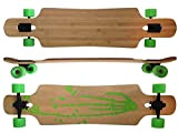 MAXOfit® XXL Deluxe Longboard „Bamboo Race No. 4" Drop Through, 107 cm, 9 Couches, ABEC 11