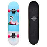 meteor Skateboard en bois pour enfants - Mini Cruiser Kickboard - Skateboard pour fille - Planche en bois de haute ...