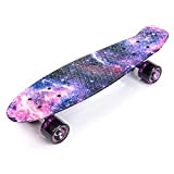 meteor Skateboard Plastic Cruiser Ridge Mini Skate 22"/56cm Planche a roulettes Vintage Complet (V-Galaxy)