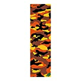 MOB GRIP Grip pour planche de skate de haute qualité – Dimensions : largeur 9" x longueur 32" (Camo Orange)