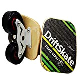 Patins à roulettes extérieurs Freeline Road Drift Skates Plate avec Roues en PU et roulements ABEC-9 608 (Noir avec plaques ...