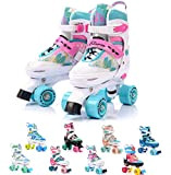 Patins à roulettes Roller Quad Enfant Haute Légère Confortable Roues Rapides Fille Rollers reglables Unisexe pour de Les Star patines ...