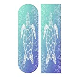 Planche de bande adhésive pour skateboard 33 x 22,9 cm – Papier de verre bleu tortue pour rollerboard Longboard Griptape ...