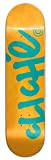 Planche de Skate Deck, Handwritten 8.5 x 32.32, Orange/Bleu