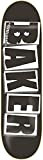 Planche de Skateboard Brand Logo, 8.0 x 31.5, Noir/Blanc