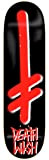 Plateau de Skateboard Deck Gang Logo, 8.25 x 31.5, Noir/Rouge