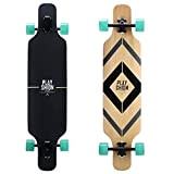 Playshion 39" Longboard Drop-Through Freestyle Skateboards Cruiser, Roulements ABEC 9