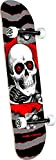 Powell Peralta Skateboard complet Ripper Argenté/rouge 17,8 x 71,1 cm