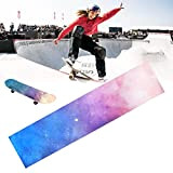 QUCUMER Grip Skateboard en PVC 25 * 120cm Autocollants Longboard Griptape Antidérapante Surface Mate Planche à Roulette Bande Imperméable Résistant ...