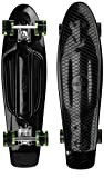 Ridge PB-27-RECYCLED Skateboard Mixte Adulte, Noir/Transparent Vert, 27"