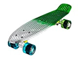 Ridge Skateboards Rainbow Neochrome Mini Cruiser Complet Nickel 68,6 cm Fabriqué au Royaume-Uni