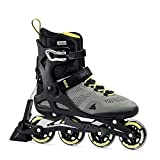 Rollerblade MACROBLADE 80 ABT Patins Argenté, Adultes Unisexe, Silver/Neon Yellow, 285
