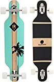 Rollercoaster Palms + Stripes The One Edition Drop Through Longboard, Palms