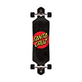 Santa Cruz Longboard Classic Dot Drop Through Skateboard complet Noir 91,4 cm