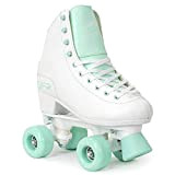 Sfr Skates Figure Quad Skates Patins pour Enfants, Jeunesse Unisexe, Multicolore (White/Green), 34