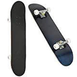 Skateboard pour Débutants 31 Pouces, Planche à roulettes, 7 Couches de Bois D'érable, Skateboard avec Roulement ABEC-9 pour Ado Adultes, ...