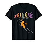 Skateur Longboarding Vintage Skateboard Évolution Longboards T-Shirt